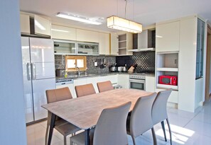 Dining Area and Large Kitchen with all appliances 