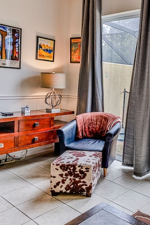 Cozy living area.
