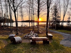 ...or roast marshmallows around the fire pit.
