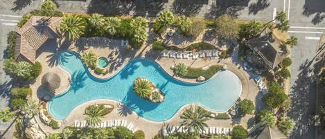 Resort-style, zero entry community pool