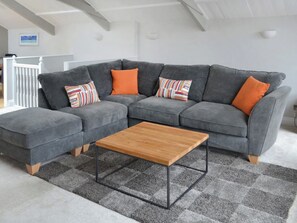 Comfortable sofas in the living room | St Monicas, Fowey