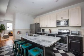 Kitchen with bar seating!