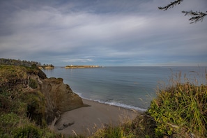 Our little section of Lighthouse Beach; private and secluded.