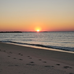 most mornings you get the beach to yourself.