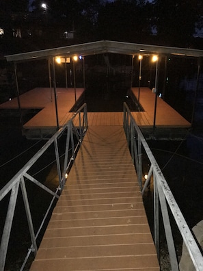 Dock at night