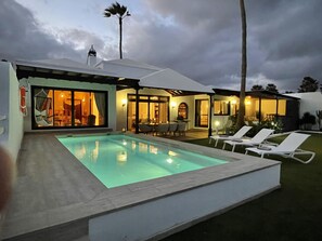 Heated private pool for fun or relaxation...