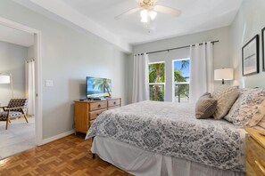 No one needs to fight over the remote in this condo - each bedroom and the main living area all have a TV.