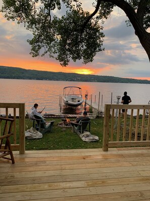 Lake view from Deck at Sunset