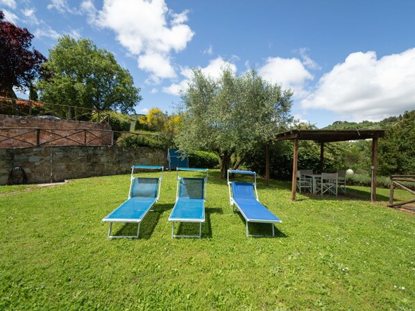 Blau, Strauch, Möbel, Gartenmöbel, Garten, Schatten, Schwimmbad, Rasen, Hinterhof, Landscaping