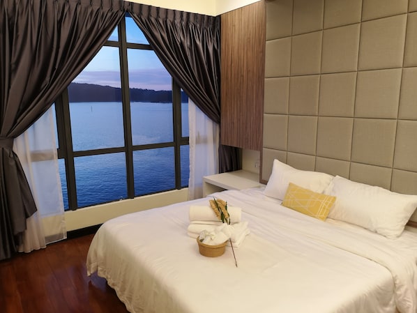 master bedroom with seaview