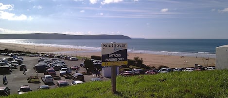 Vue sur la plage ou l’océan