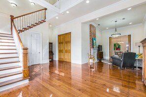 View from front door - living area.
