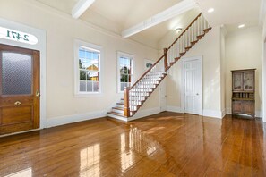 Stairwell up to the second floor bedrooms and bathroom
