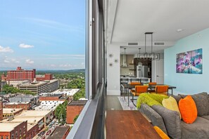 sliding window in living room