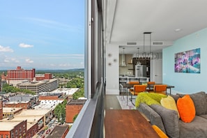 sliding window in living room