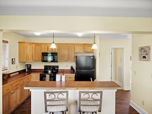 Kitchen and Bar Area