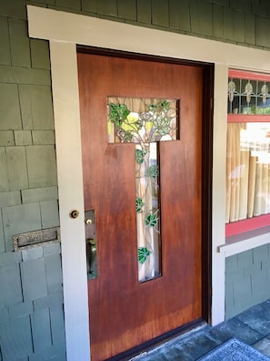 Original stain glass Craftsman Door