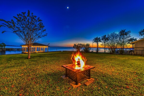 Enjoy amazing sunsets by the fire pit