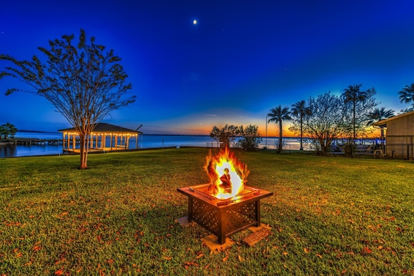 Enjoy amazing sunsets by the fire pit