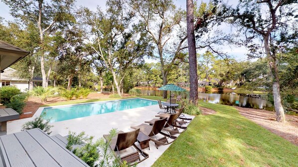 Private Pool with Views of the 11-mile Lagoon System