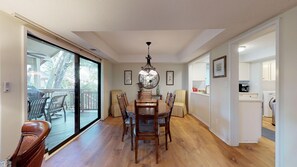 Dining Room with Access to Private Deck