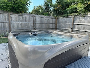 Nothing like a hot tub on a cool Gainesville evening.
