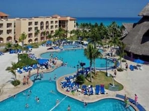 Adult section with 3 different pools with butler.