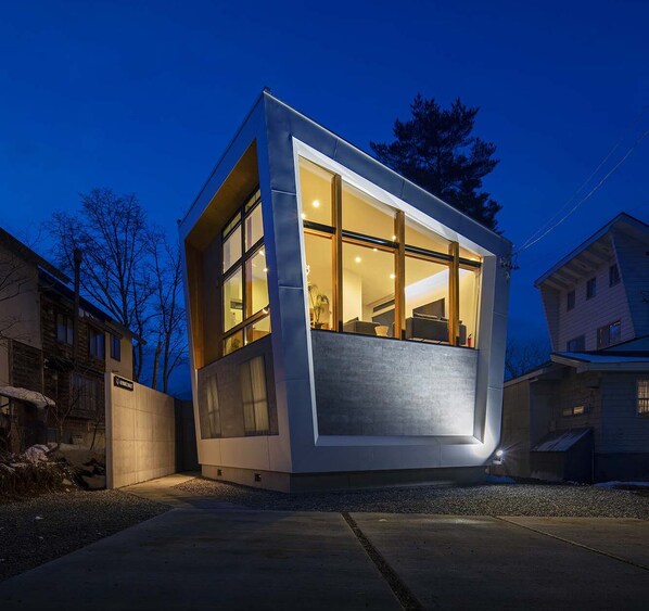 Front of property – evening/night