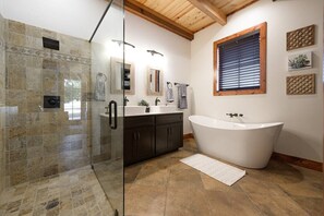 Walk-in Shower with Rain Head