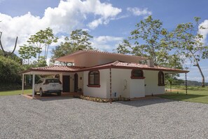 Home and parking carport.