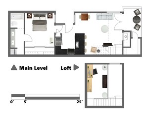 The Main Level is located on second level of building.