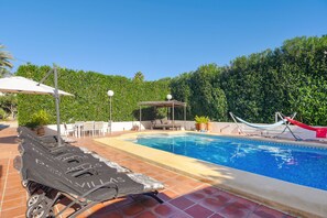 Terrace and pool