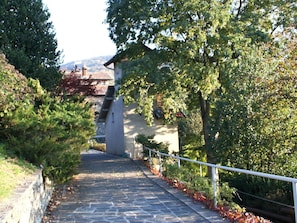 Walkway, Tree, Lane, Leaf, Town, Road, Wall, Road Surface, Residential Area, Neighbourhood