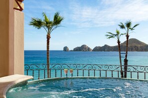 view from balcony, jacuzzi