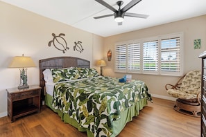 Cal-King bed in main bedroom.