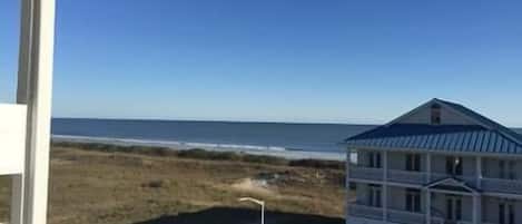 unobstructed ocean views directly across from the beach access walkway