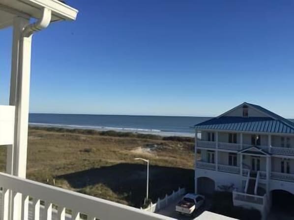 unobstructed ocean views directly across from the beach access walkway