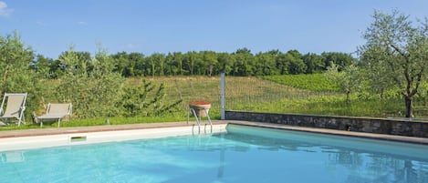 Water, Sky, Plant, Swimming Pool, Shade, Azure, Rectangle, Tree, Land Lot, Grass