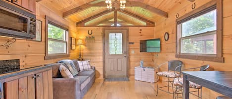 Mill Spring Vacation Rental Cabin | 1BR | 1BA | 400 Sq Ft | Stairs Required