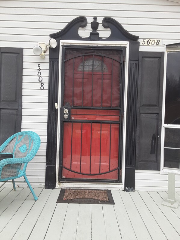 Red Door Entrance