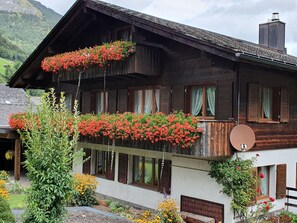 Blume, Pflanze, Gebäude, Fenster, Eigentum, Himmel, Blatt, Haus, Orange, Die Architektur