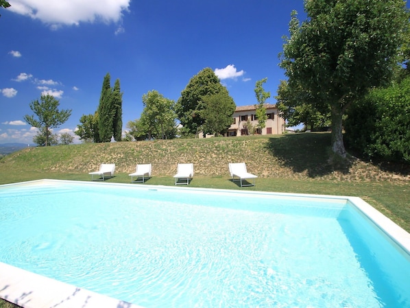 Schwimmbad, Eigentum, Haus, Azurblau, Gras, Grundeigentum, Villa, Estate, Freizeit, Gebäude