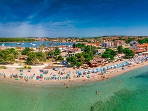 Water, Sky, Plant, Building, Azure, Natural Landscape, Tree, Body Of Water, Beach, Terrain