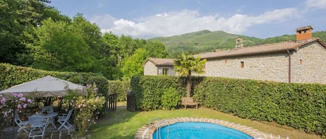 L'Eau, Nuage, Ciel, Plante, Bâtiment, Piscine, Chaise, Mobilier De Jardin, Arbre, Maison