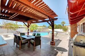 Chair, Furniture, Patio, Building