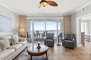 Living Area with Gulf Views