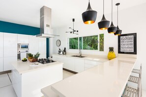 Kitchen and bar