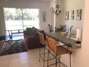 bar stool area to eat at counter in kitchen