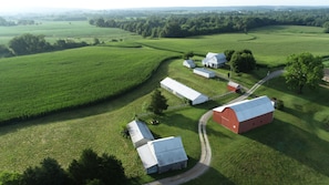 Aerial view of The Weber Farm! 100 beautiful acres!  