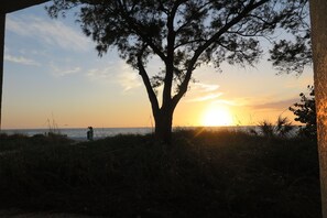 Utsikt mot havet/stranden
